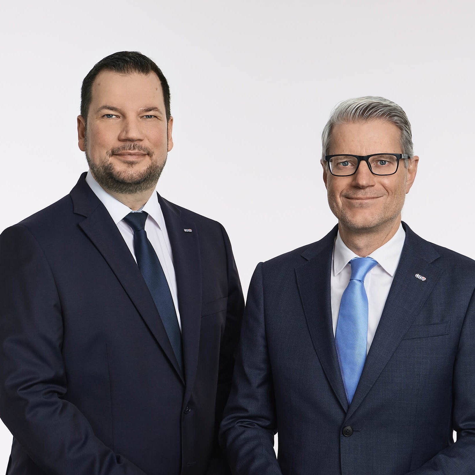Doppelporträt des ÖBV Vorstands Josef Trawöger und Stefan Mikula